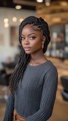 Classic Look With Braids