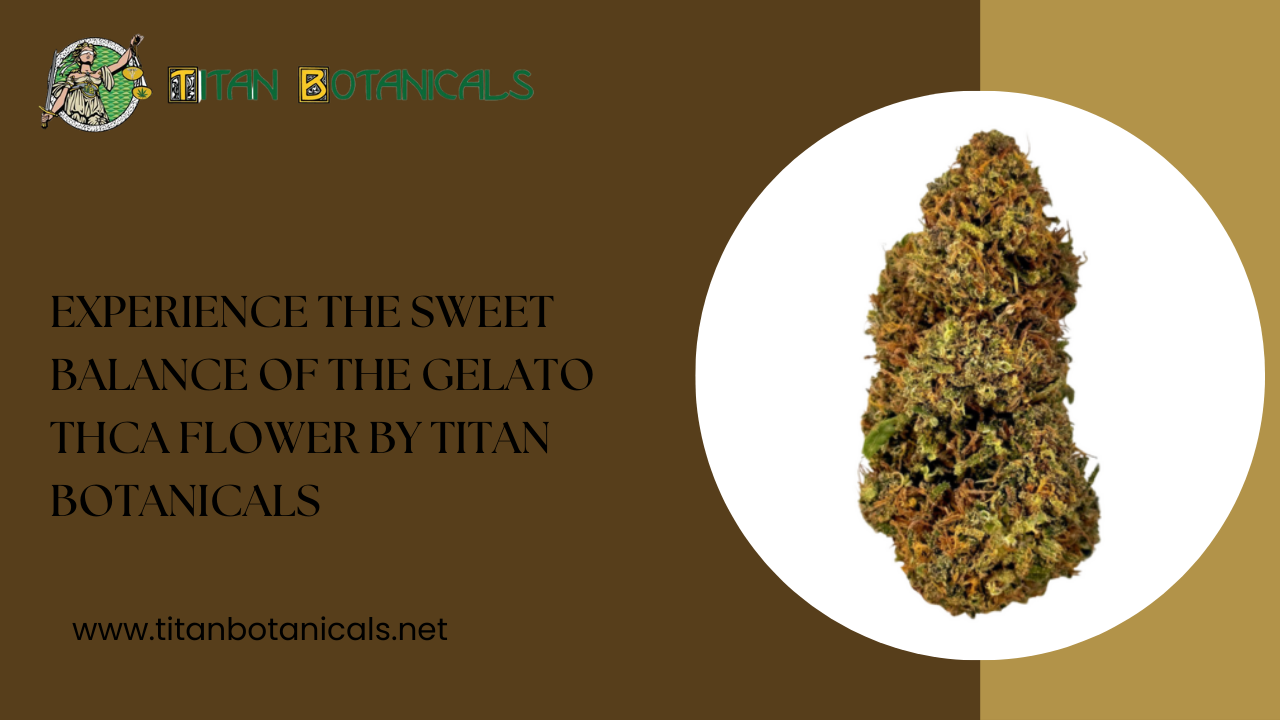 You are currently viewing Experience the Sweet Balance of the Gelato THCA Flower by Titan Botanicals