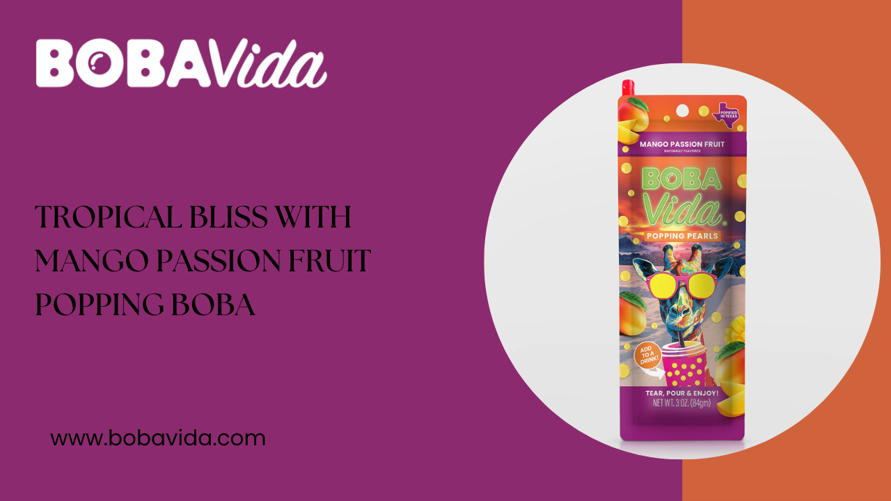 You are currently viewing Tropical Bliss with Mango Passion Fruit Popping Boba