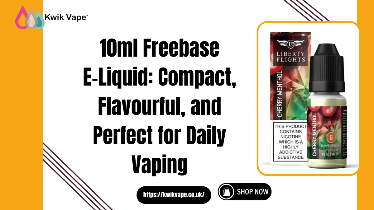 You are currently viewing 10ml Freebase E‑Liquid: Compact, Flavourful, and Perfect for Daily Vaping
