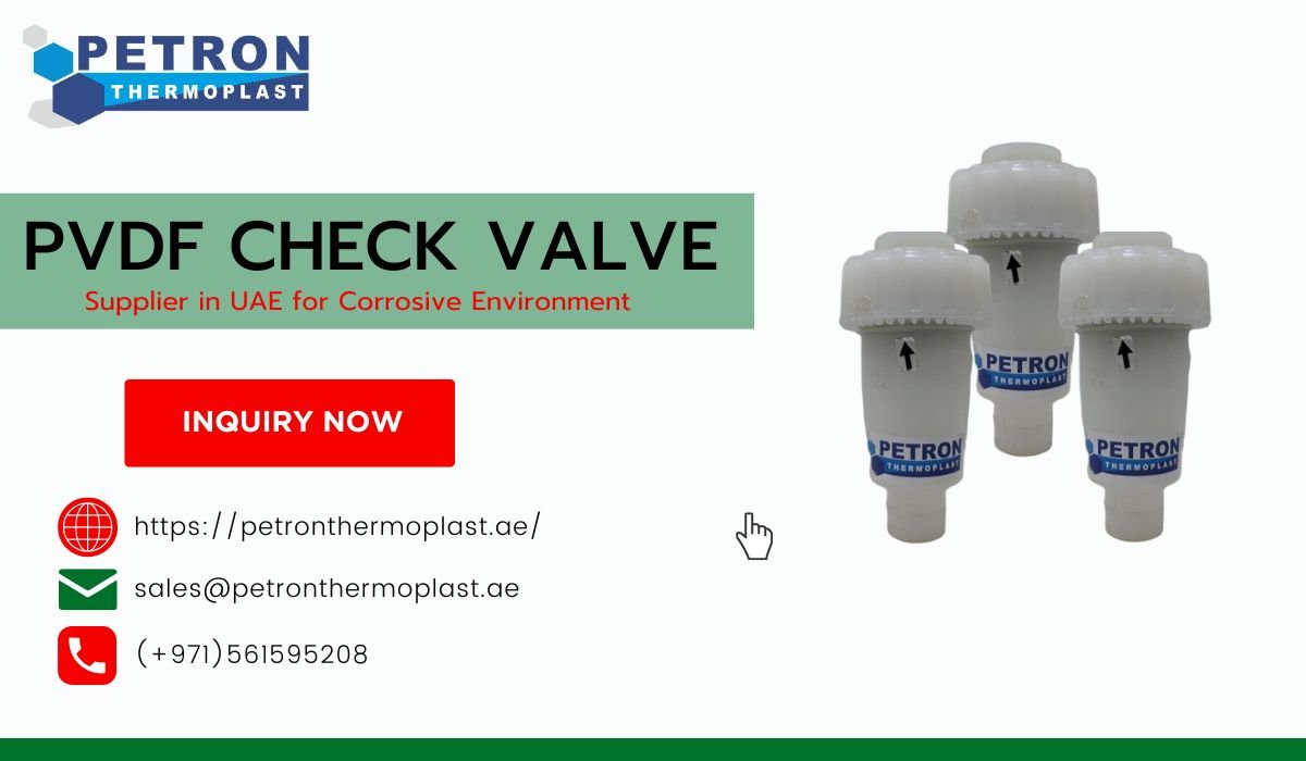 You are currently viewing PVDF Check Valve Supplier in UAE for Corrosive Environment