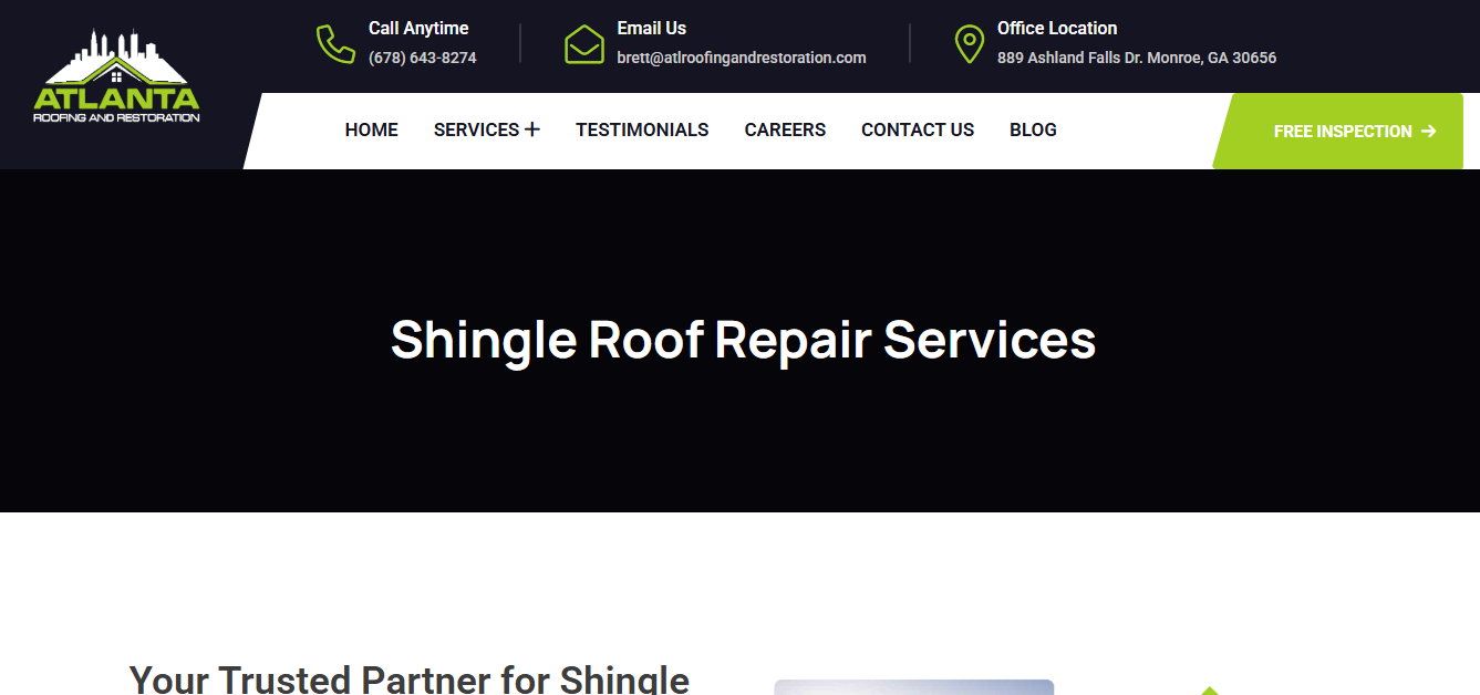You are currently viewing A Complete Guide to Shingle Roof Repair Services in Atlanta: Preserving Beauty and Strength
