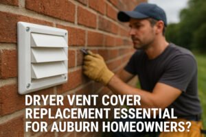 Read more about the article Why Is Dryer Vent Cover Replacement Essential for Auburn Homeowners?