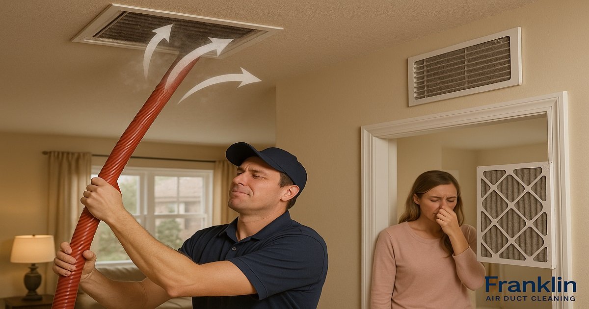 Read more about the article What Are Warning Signs You Need Negative Pressure Air Duct Cleaning in Franklin?