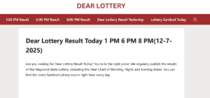 Read more about the article Dear Lottery Today – Your Gateway to Daily Luck