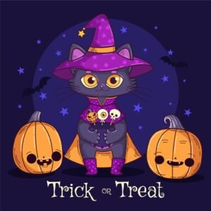 Read more about the article 25 Halloween Cat Puns That Are Furightfully Funny