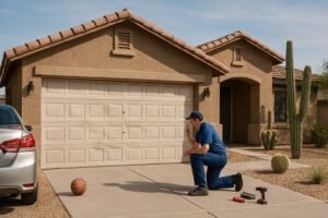 Read more about the article How to Decide Between Replace or Garage Door Dents Repair in Buckeye?