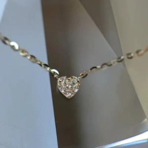 Read more about the article Shine Bright: The Allure of Gold Plated Sterling Silver Heart Diamond Necklace