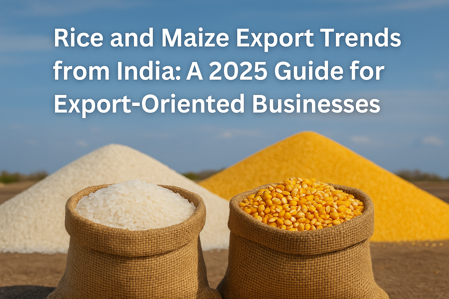 You are currently viewing Rice and Maize Export Trends from India: A 2025 Guide for Export‑Oriented Businesses