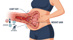 Read more about the article Leaky Gut Weight Gain: Causes, Symptoms & How to Heal Naturally