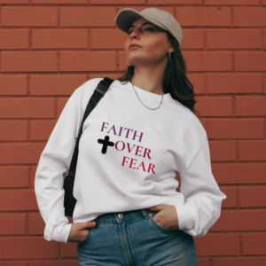 Read more about the article Style Meets Spirituality: Unpacking the FAITH OVER FEAR Premium Shirt