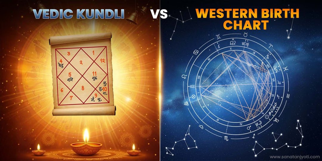 Read more about the article Vedic Kundli vs Western Birth Chart