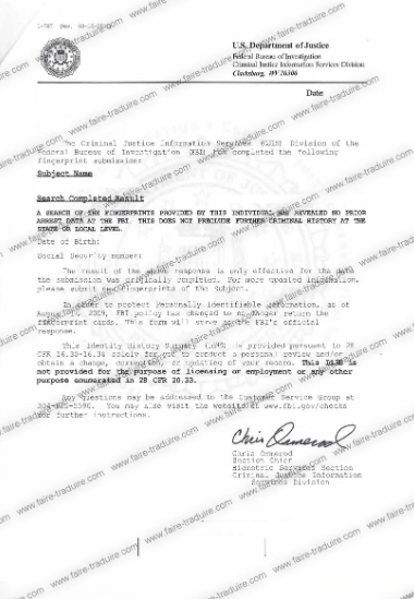 You are currently viewing Traduction assermentée vers le français de casier judiciaire étranger: Fiabilité garantie pour vos démarches