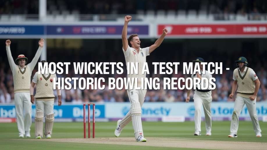 You are currently viewing Most Wickets in a Test Match – Records, Legends & Historic Feats