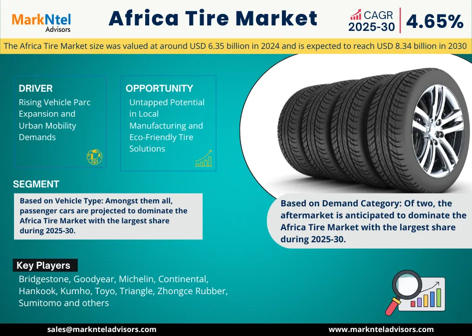 Read more about the article Africa Tire Market Size, Share & Trend Analysis Report (2025–2030)