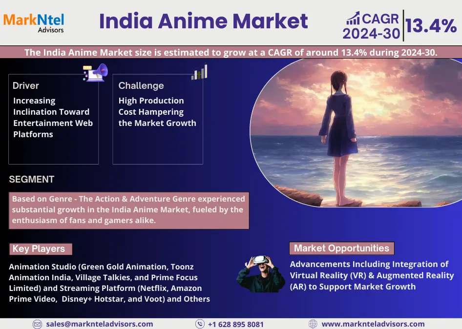 Read more about the article India Anime Market Size & Growth and Share Outlook 2030