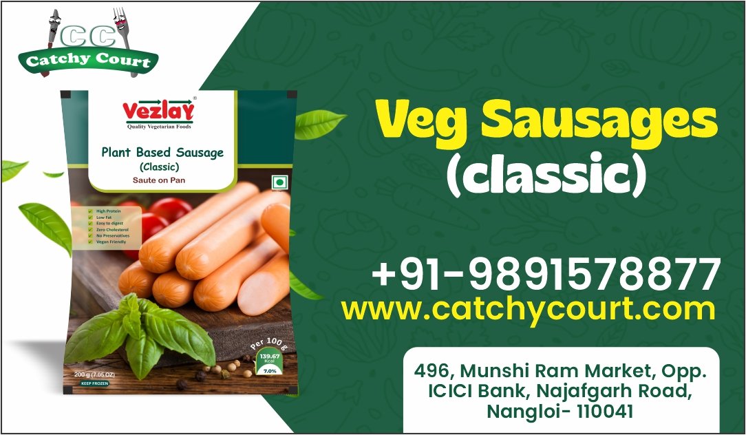 You are currently viewing Veg Sausages | Plant-Based Sausages (Classic) | Catchy Court