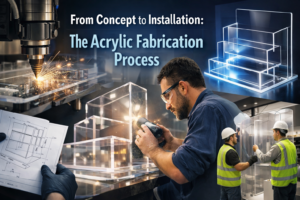 Read more about the article From Concept to Installation: The Acrylic Fabrication Process