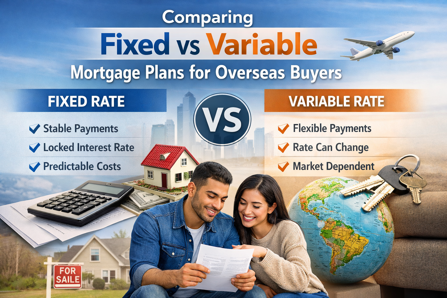 You are currently viewing Comparing Fixed vs Variable Mortgage Plans for Overseas Buyers