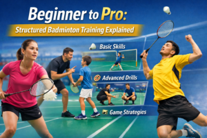 Read more about the article Beginner to Pro: Structured Badminton Training Explained