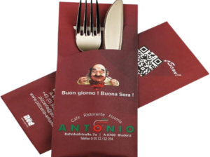 Read more about the article Bestecktaschen bedrucken lassen – Ihr Logo auf Serviettenhüllen