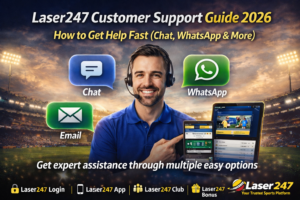 Read more about the article Laser247 Customer Support Guide 2026: How to Get Help Fast (Chat, WhatsApp & More)
