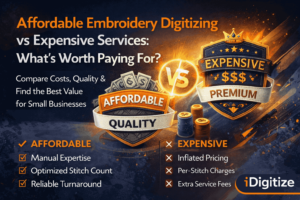 Read more about the article Affordable Embroidery Digitizing vs Expensive Services in USA