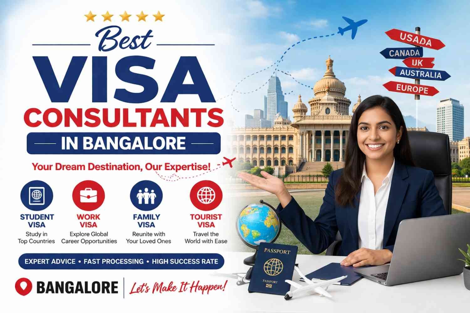 You are currently viewing Why Best Visa Consultants In Bangalore Improve Your Visa Success Chances