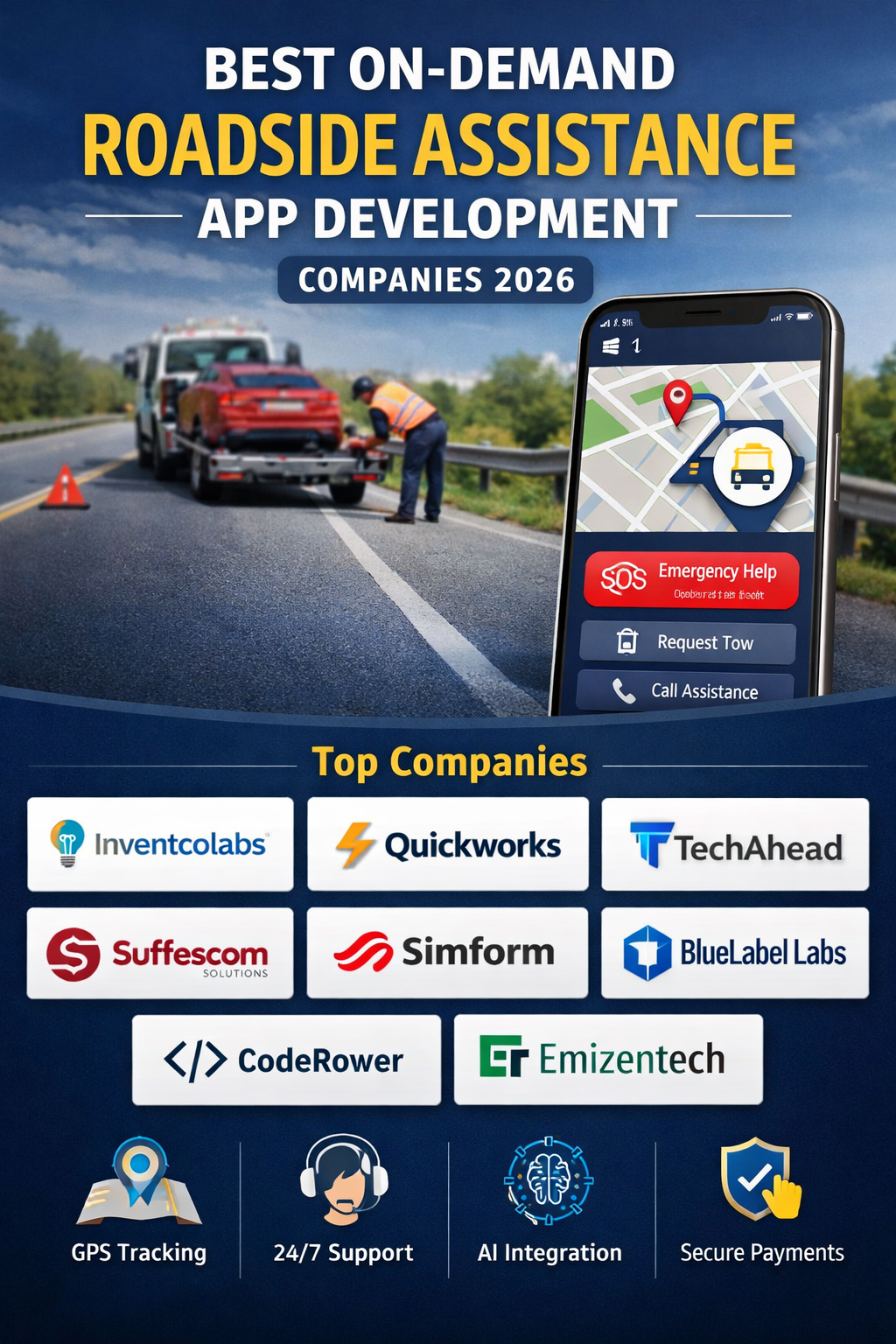 You are currently viewing Best On-Demand Roadside Assistance App Development Companies 2026