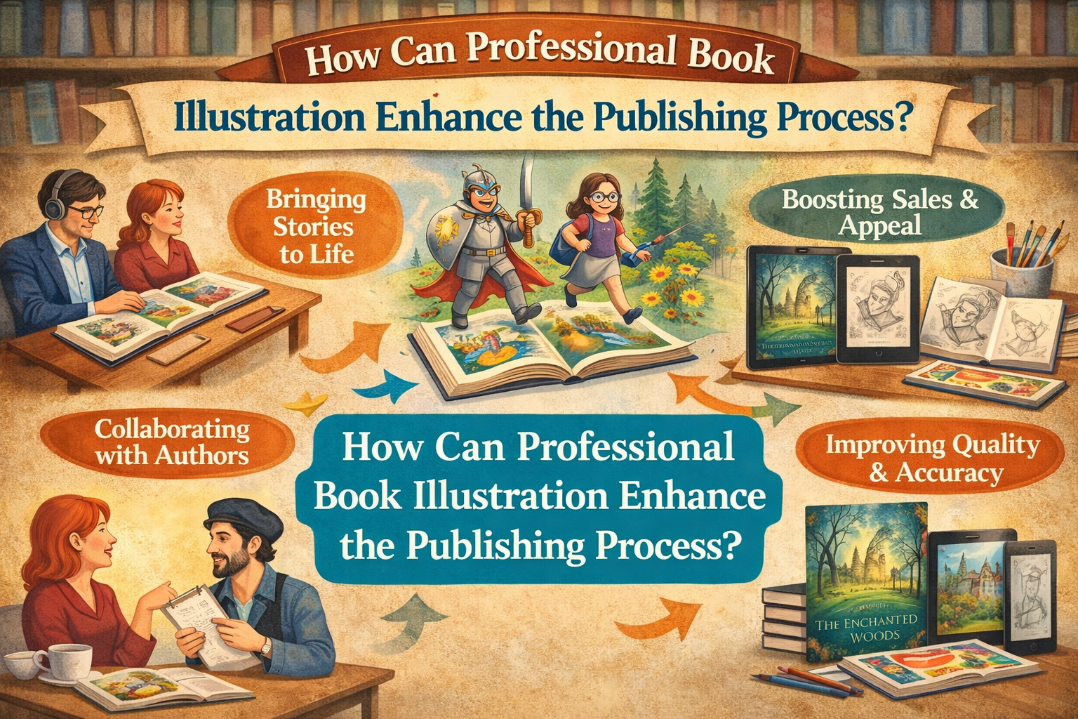 You are currently viewing How Can Professional Book Illustration Enhance the Publishing Process