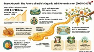 Read more about the article India Organic Wild Honey Market Dynamics: Opportunities, Share, and Growth Analysis