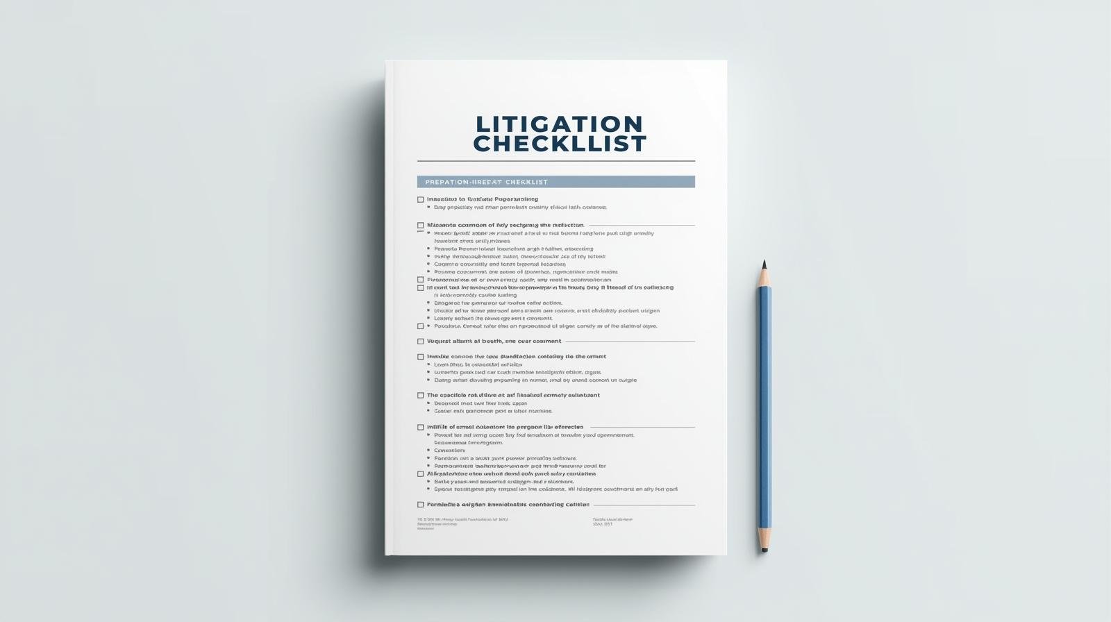 You are currently viewing Litigation Preparation Checklist: What Lawyers Should Do Before Trial