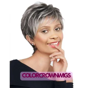 Read more about the article Short Fluffy Synthetic Wig with Side Bangs – Cute & Stylish