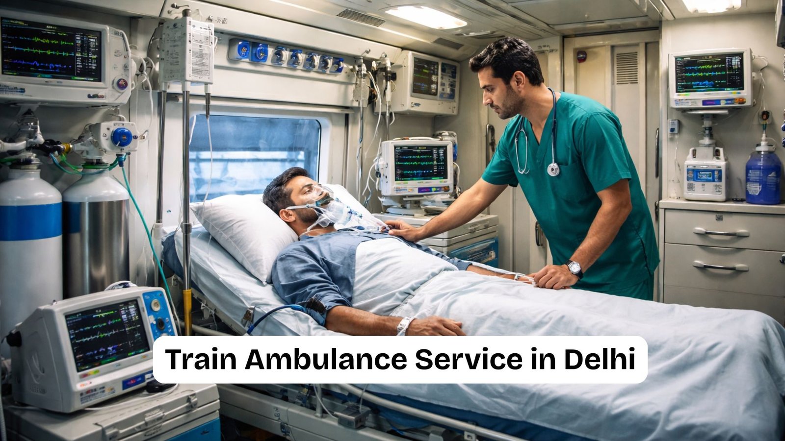 You are currently viewing How Train Ambulance in Delhi Transfers ICU Patients Safely